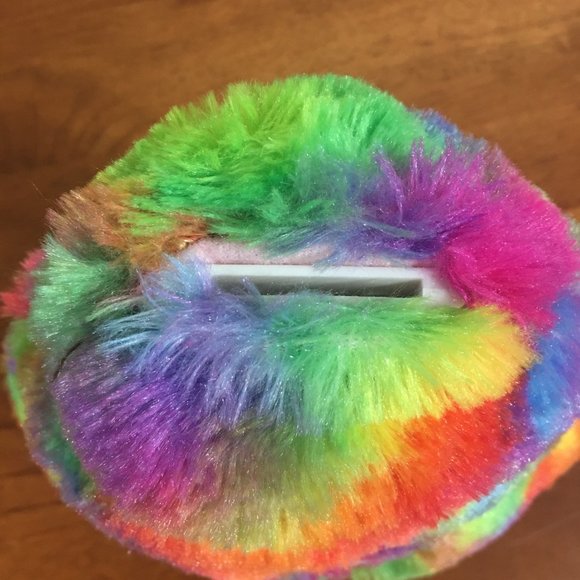 Emoji Rainbow Poo Plush Coin Bank - Picture 4 of 7